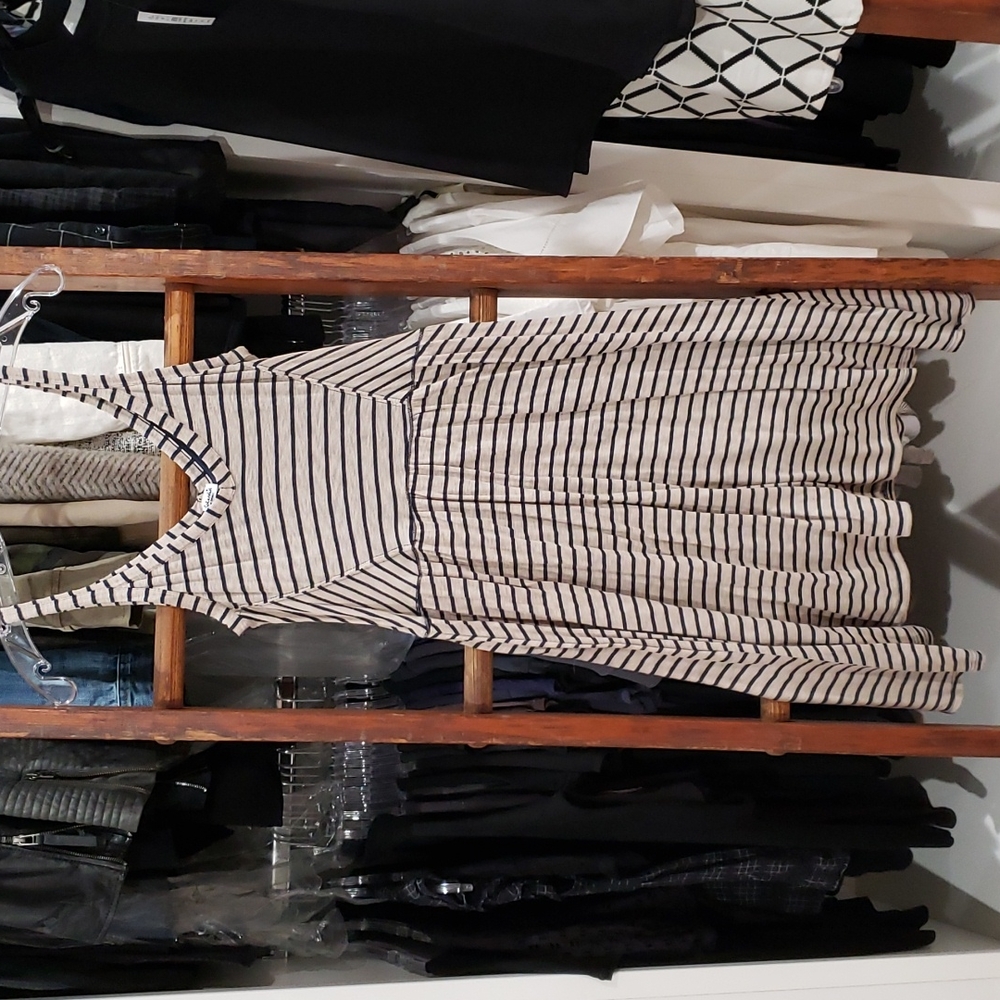 Splendid A-line Stripe T-shirt Dress